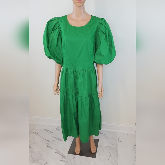 𝅺City chic Vienna Dress - vivid green - Picture 10 of 11